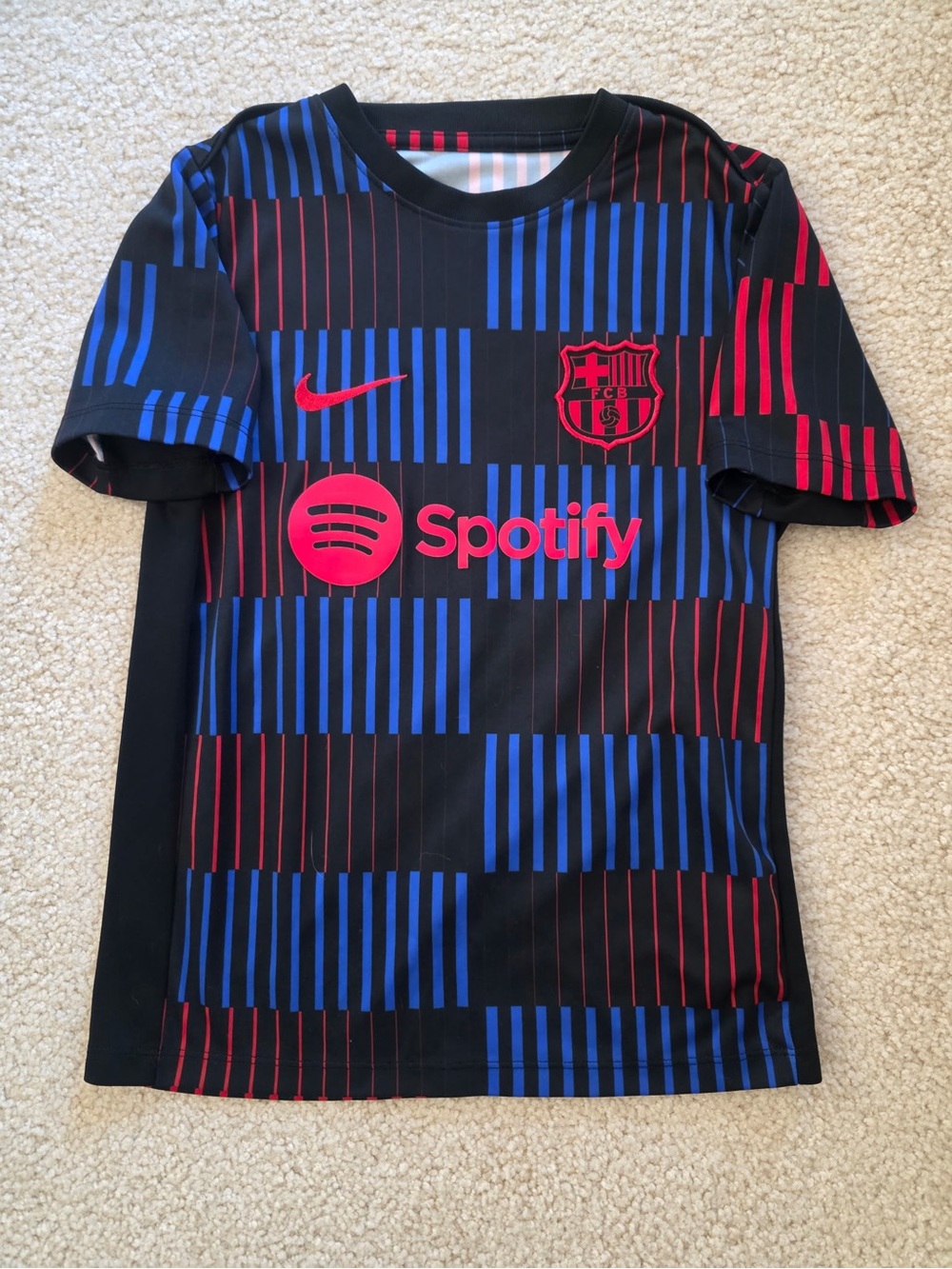 Nike Kids Black, Blue & Red Soccer Jersey FC Barcelona YS (22)